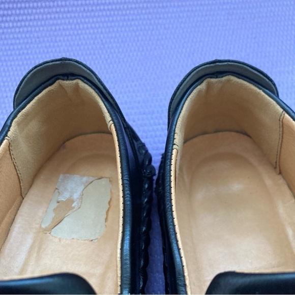 100% CAOUTCHOUC Sewn Black Leather Slip On Sport Driving Shoe Sz 43 men… - Picture 6 of 8